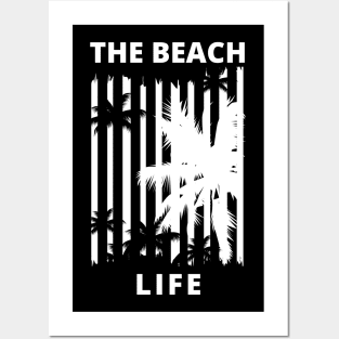 The Beach Life. Summertime, Fun Time. Fun Summer, Beach, Sand, Surf Retro Vintage Design. Posters and Art